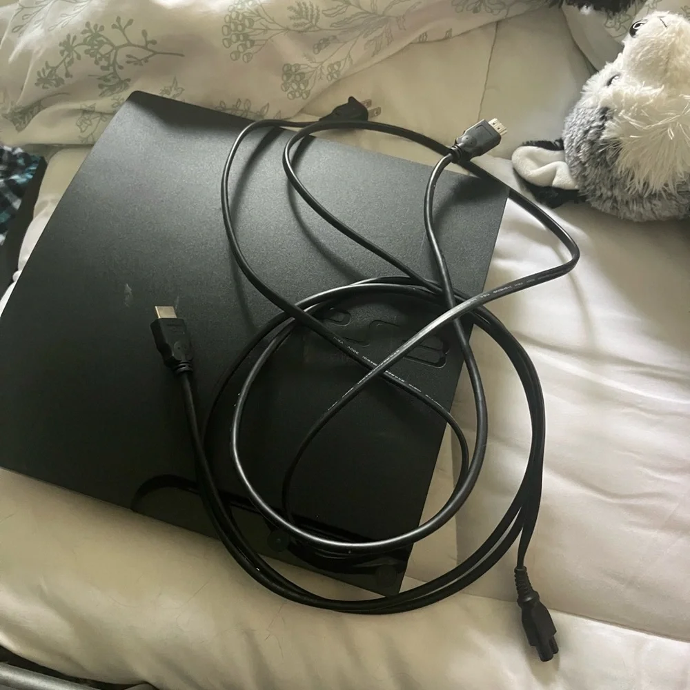 Sony Black PS3 Slim Console Sleek Design